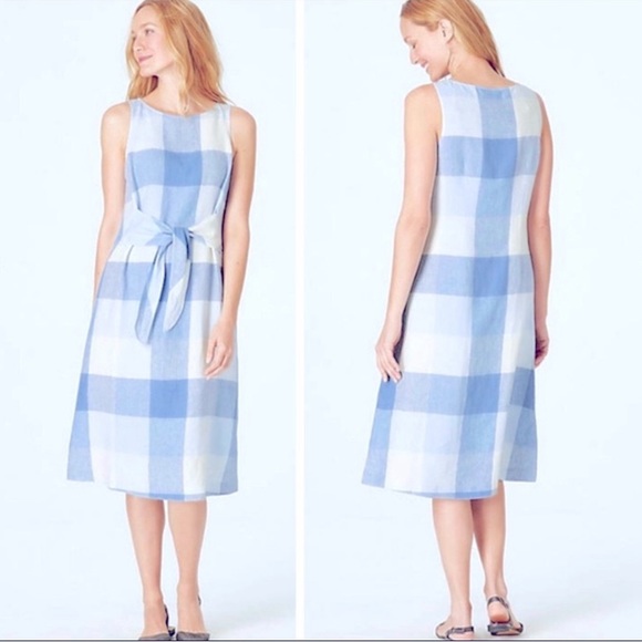 J. Jill Dresses & Skirts - J. Jill | Plaid Sleeveless Midi Dress